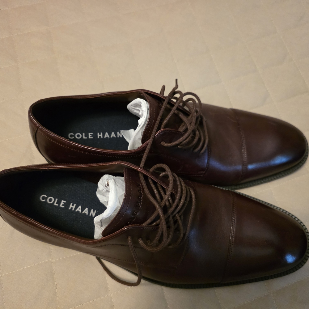 Cole Haan Men's Brown Leather Shoes